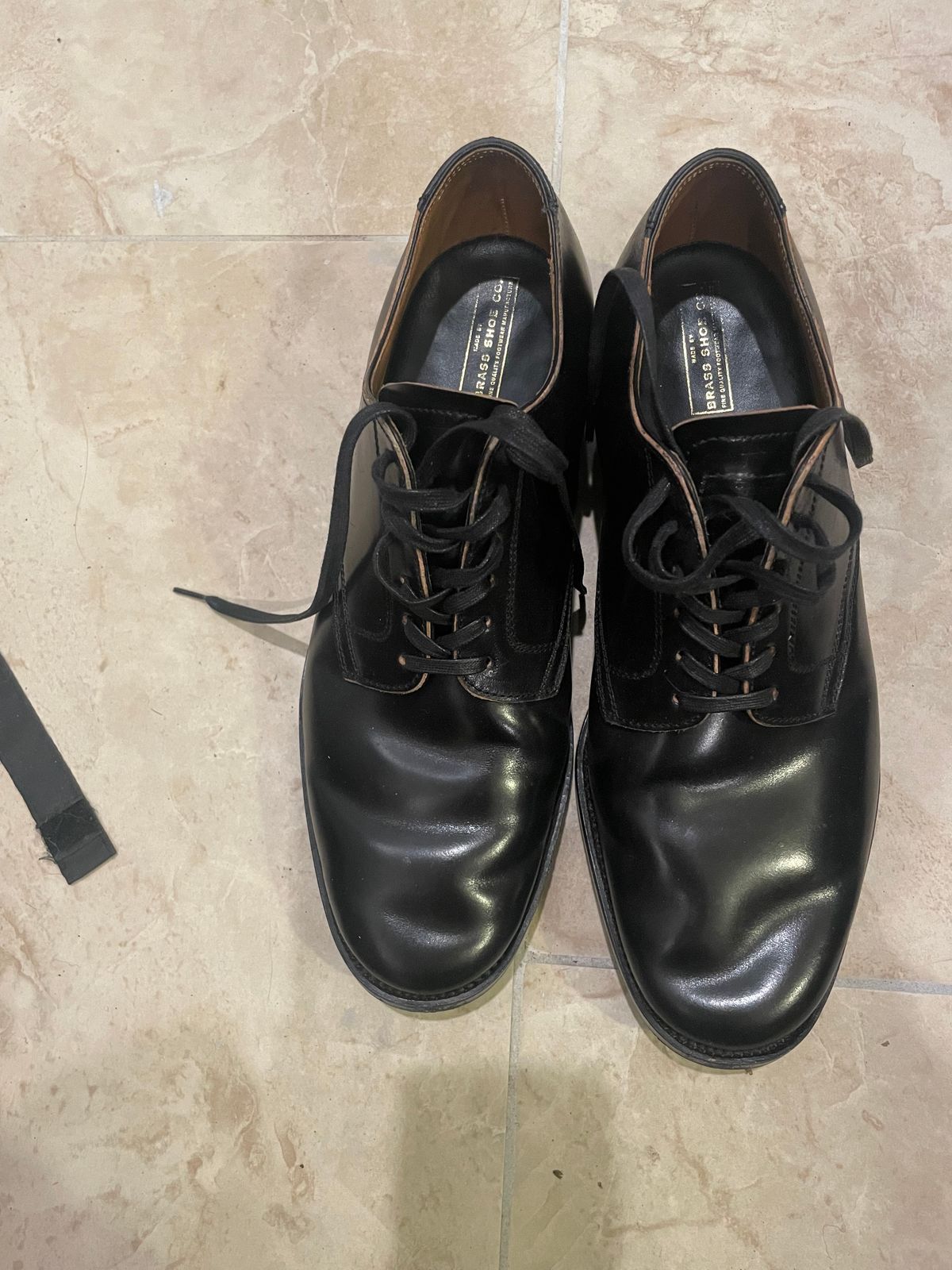 Photo by BoozeHero on November 6, 2025 of the Clinch Service Shoes in Black Shell Cordovan.