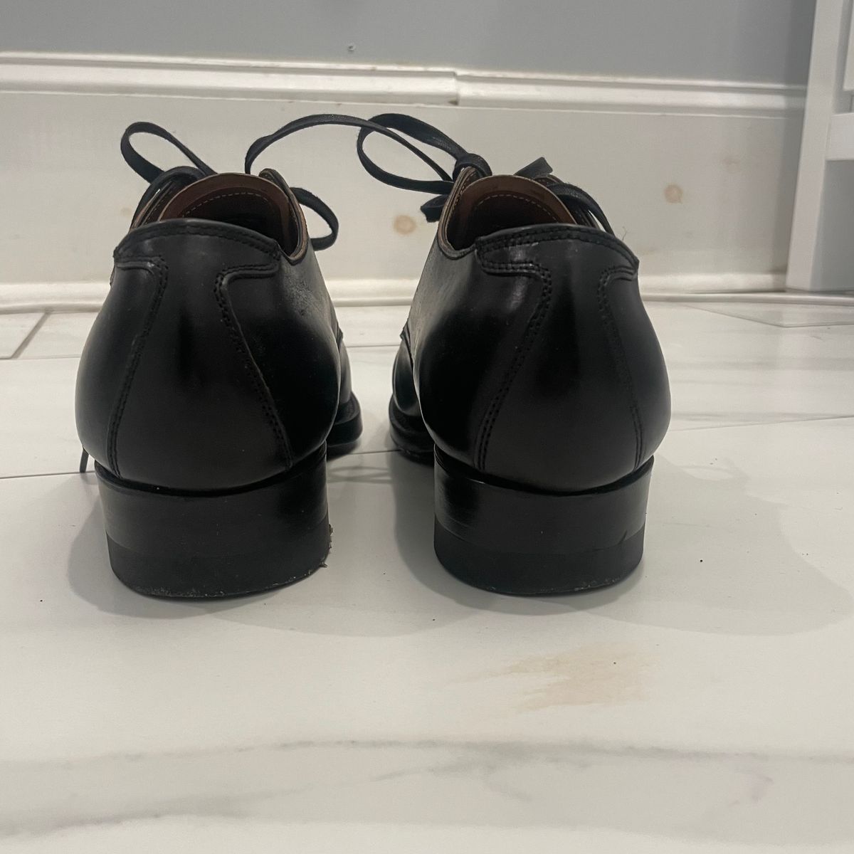 Photo by BoozeHero on December 5, 2025 of the Clinch Service Shoes in Black Shell Cordovan.