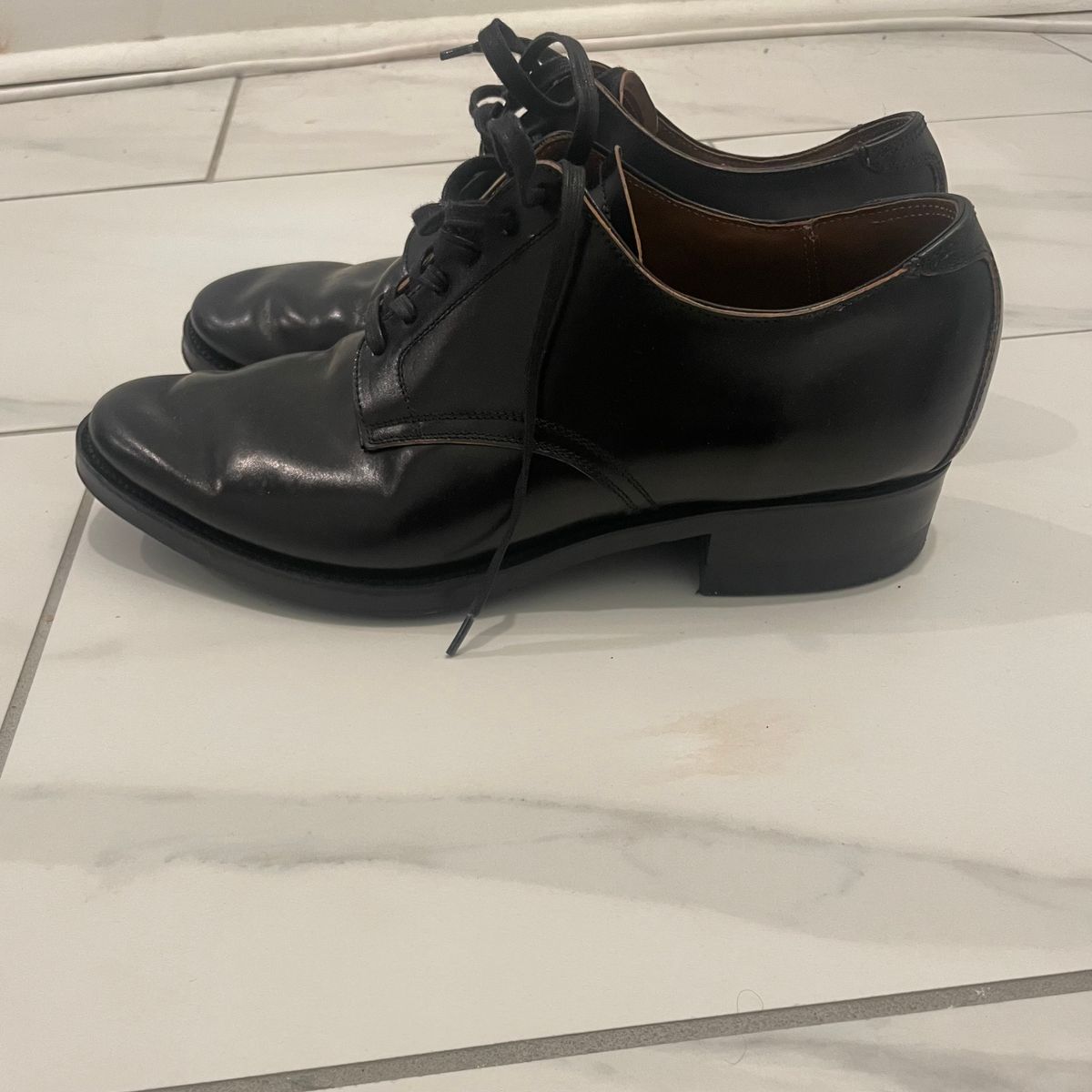 Photo by BoozeHero on December 5, 2025 of the Clinch Service Shoes in Black Shell Cordovan.