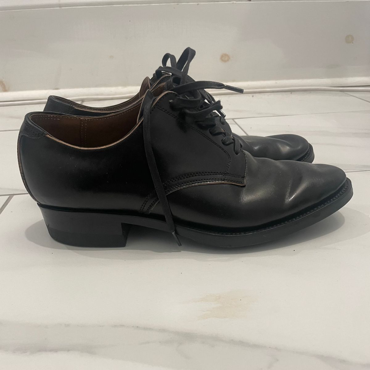 Photo by BoozeHero on December 5, 2025 of the Clinch Service Shoes in Black Shell Cordovan.