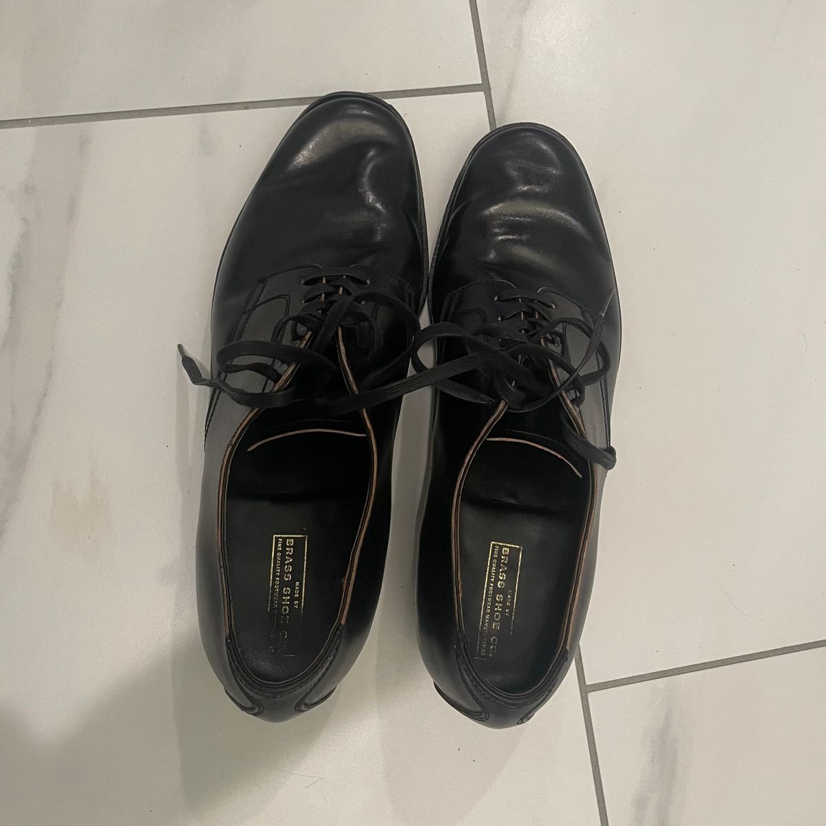 Photo by BoozeHero on December 5, 2025 of the Clinch Service Shoes in Black Shell Cordovan.