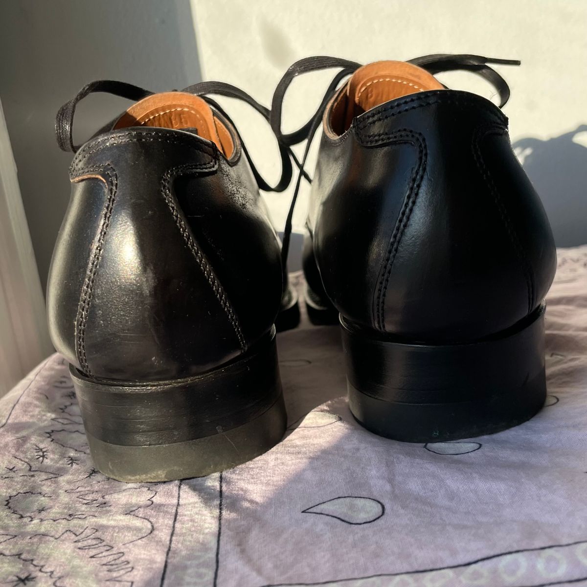 Photo by BoozeHero on January 4, 2026 of the Clinch Service Shoes in Black Shell Cordovan.
