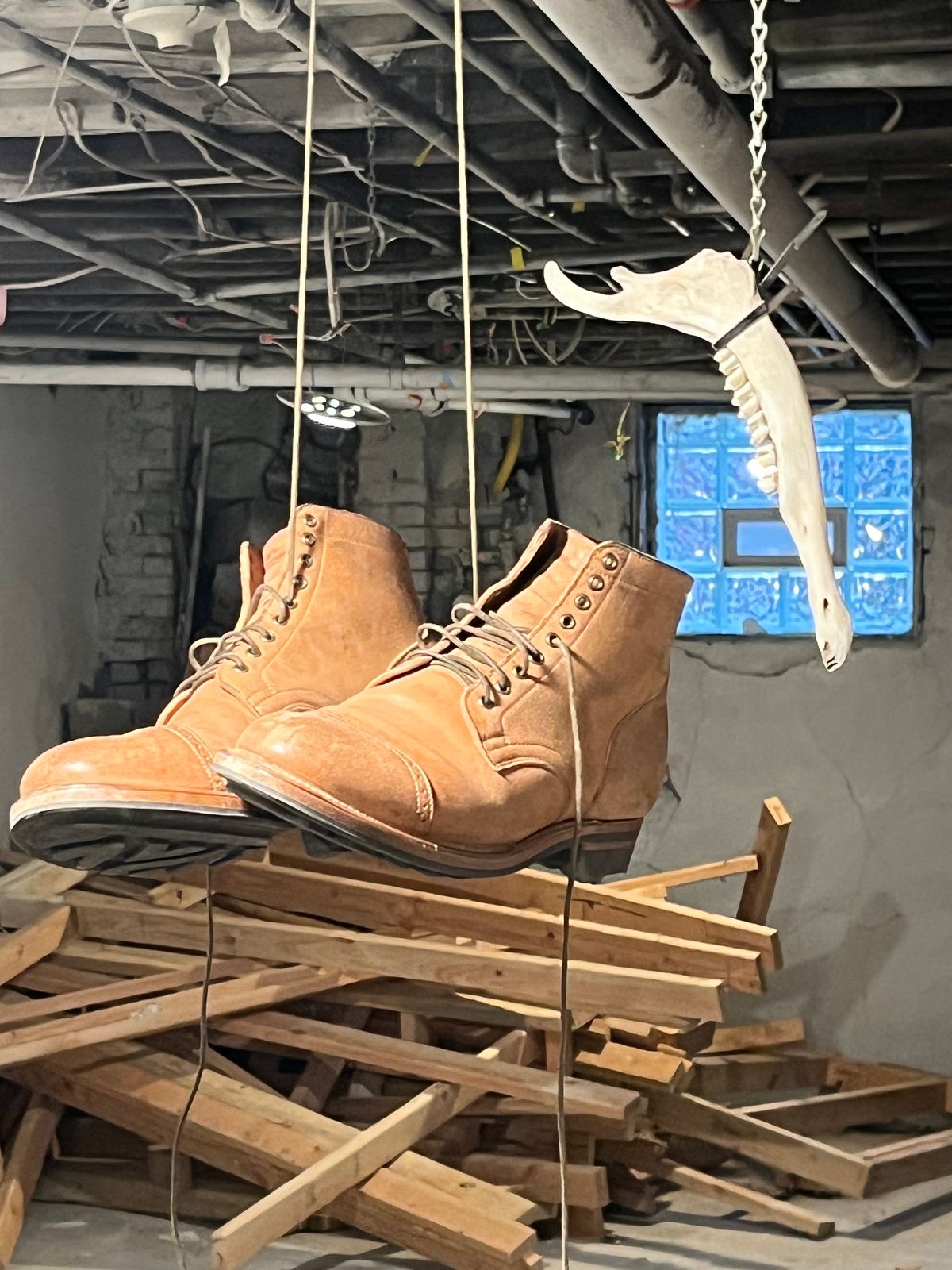 Photo by BoozeHero on January 6, 2024 of the Viberg Service Boot in Horween Natural Crust Double Cordovan.