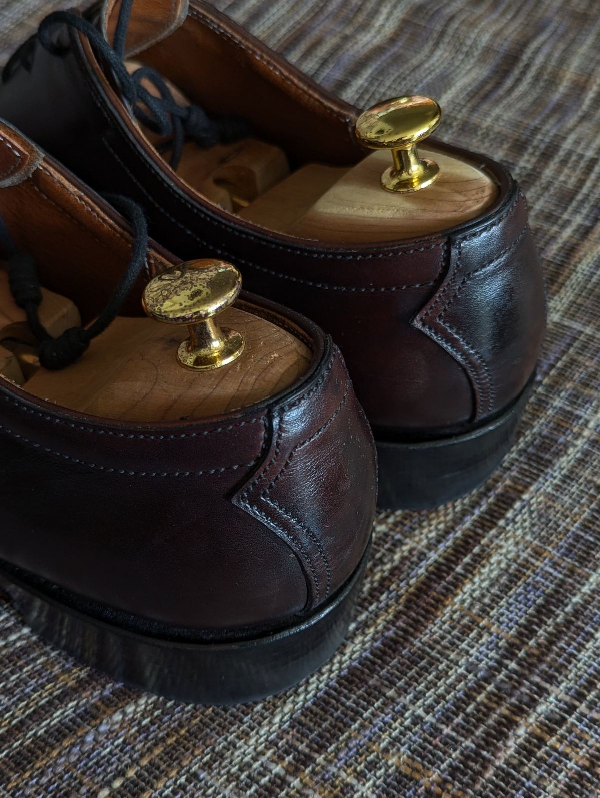 Photo by User1 on September 6, 2025 of the Master Zuo Custom Model in Hand-dyed Black Chrome Tan.