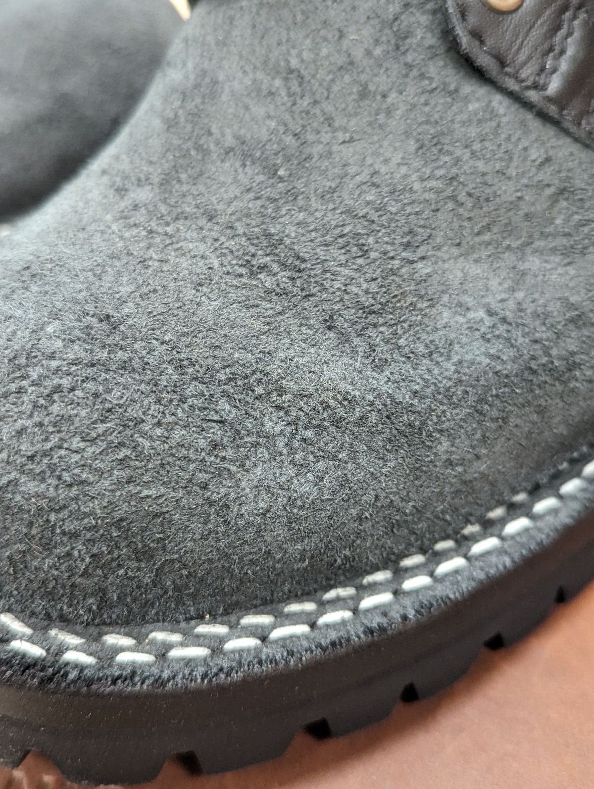 Photo by User1 on March 13, 2024 of the Drew's Boots 8-Inch Logger in Black Smooth & Black Roughout.