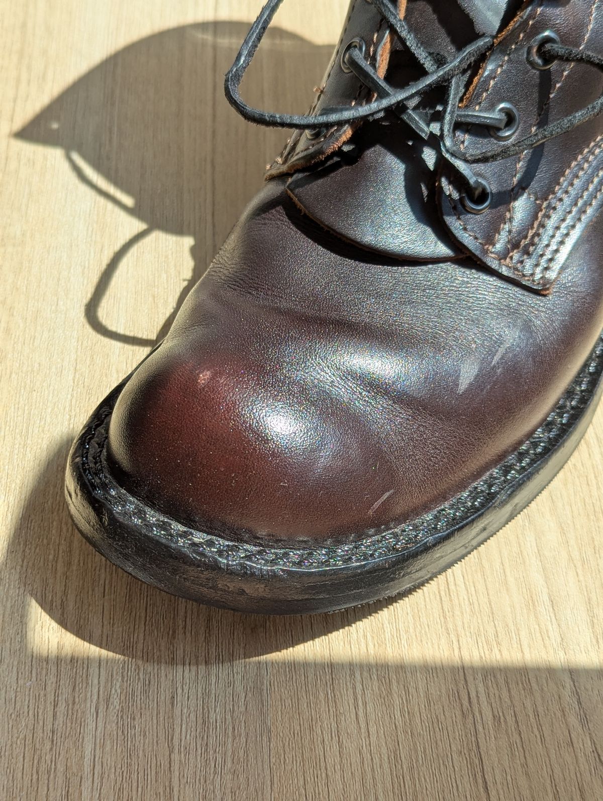 Photo by User1 on May 28, 2025 of the Nicks Custom Model in Wickett & Craig Walnut Double Stuffed.