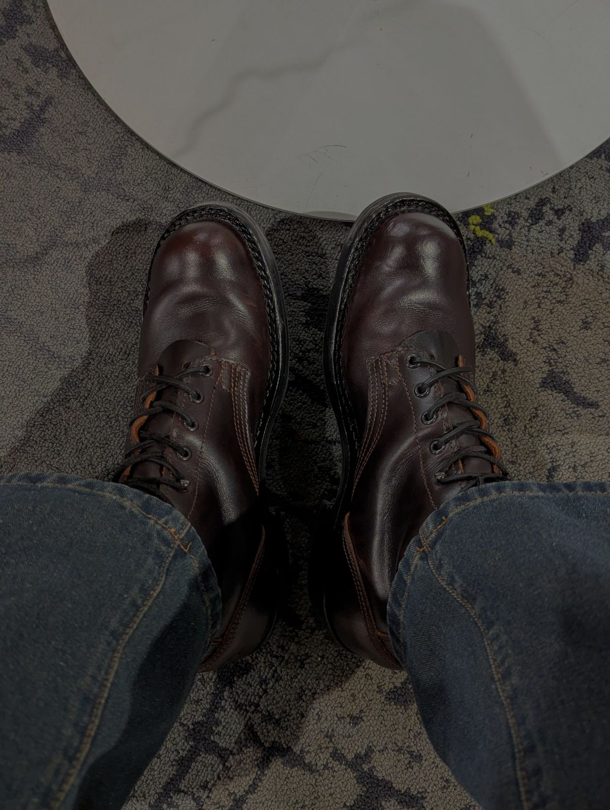 Photo by User1 on June 9, 2025 of the Nicks Custom Model in Wickett & Craig Walnut Double Stuffed.