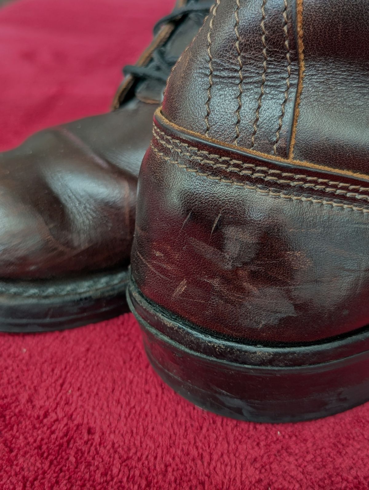 Photo by User1 on May 9, 2026 of the Nicks Custom Model in Wickett & Craig Walnut Double Stuffed.