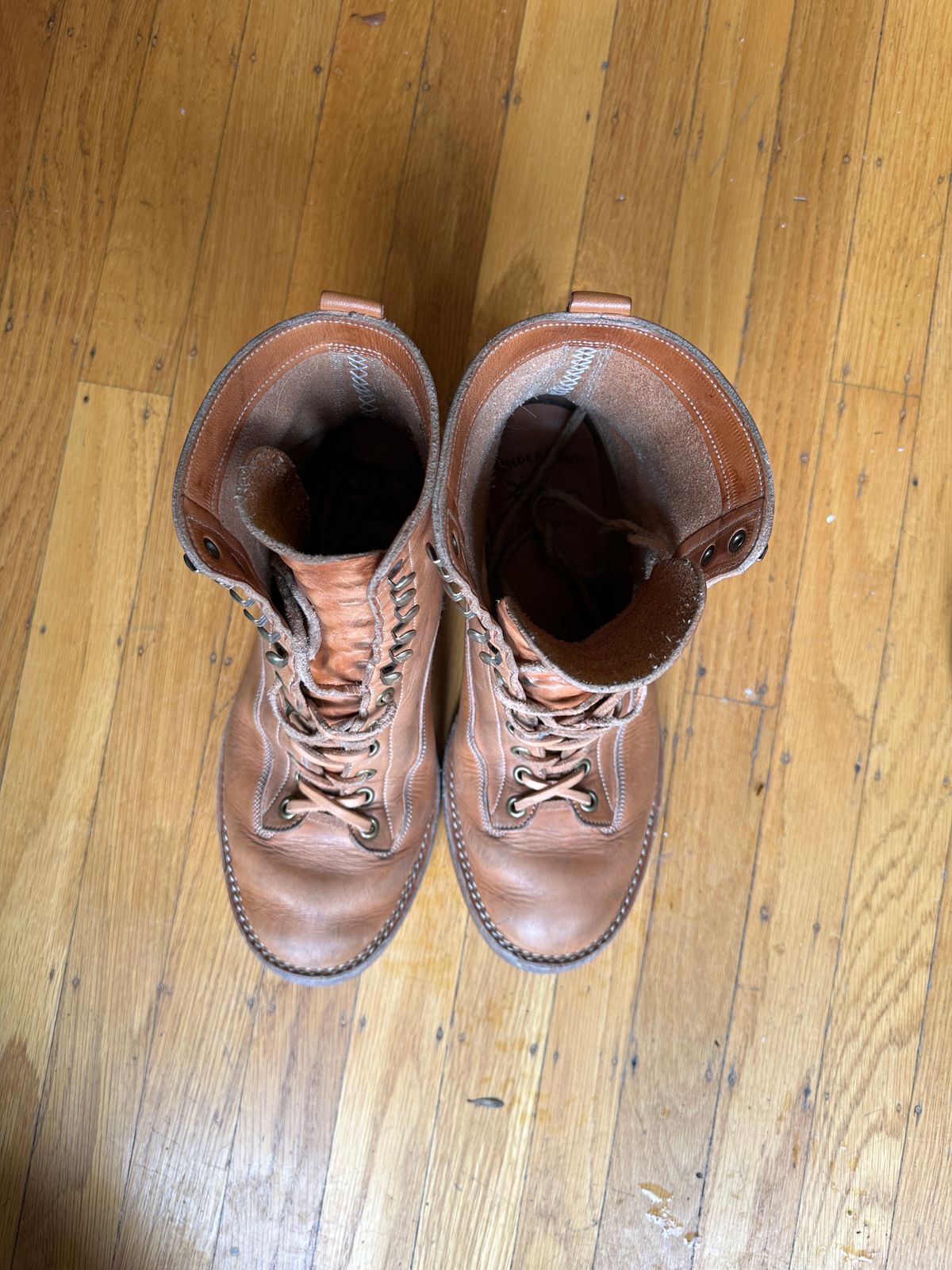 Photo by sweetchippies on February 5, 2024 of the Onderhoud LCV01 Lineman Boot in Wickett & Craig Russet Traditional Harness.