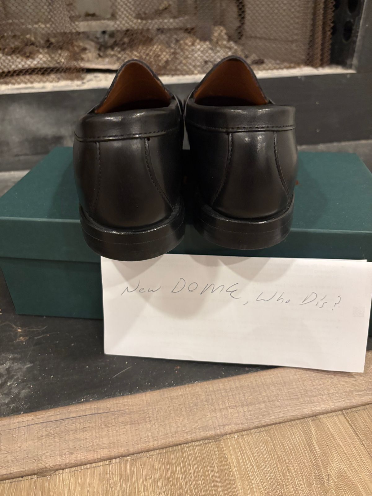 Photo by nickhwils on October 1, 2025 of the Rancourt & Co. Weltline Penny Loafer in Black Calfskin.