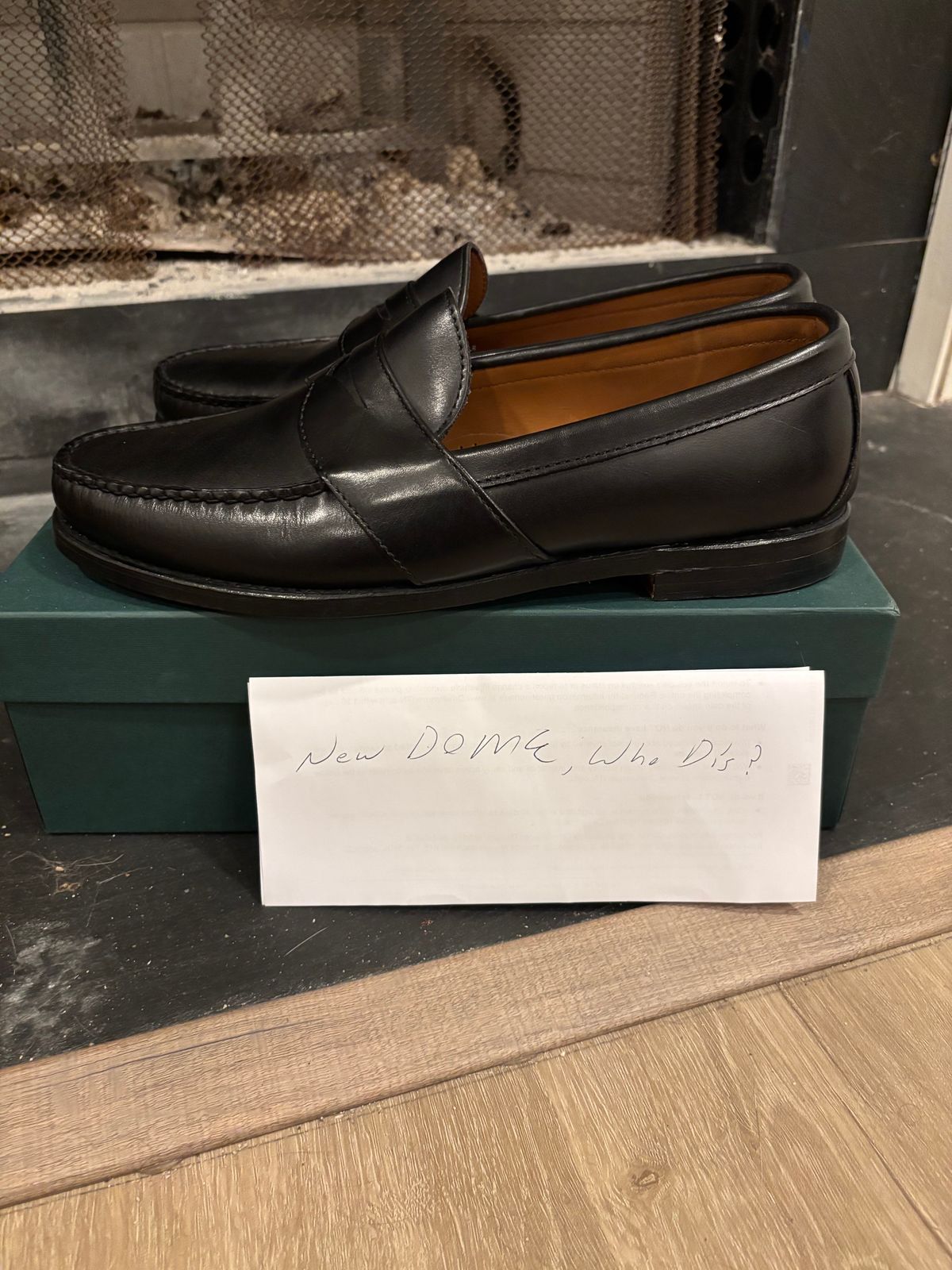 Photo by nickhwils on October 1, 2025 of the Rancourt & Co. Weltline Penny Loafer in Black Calfskin.