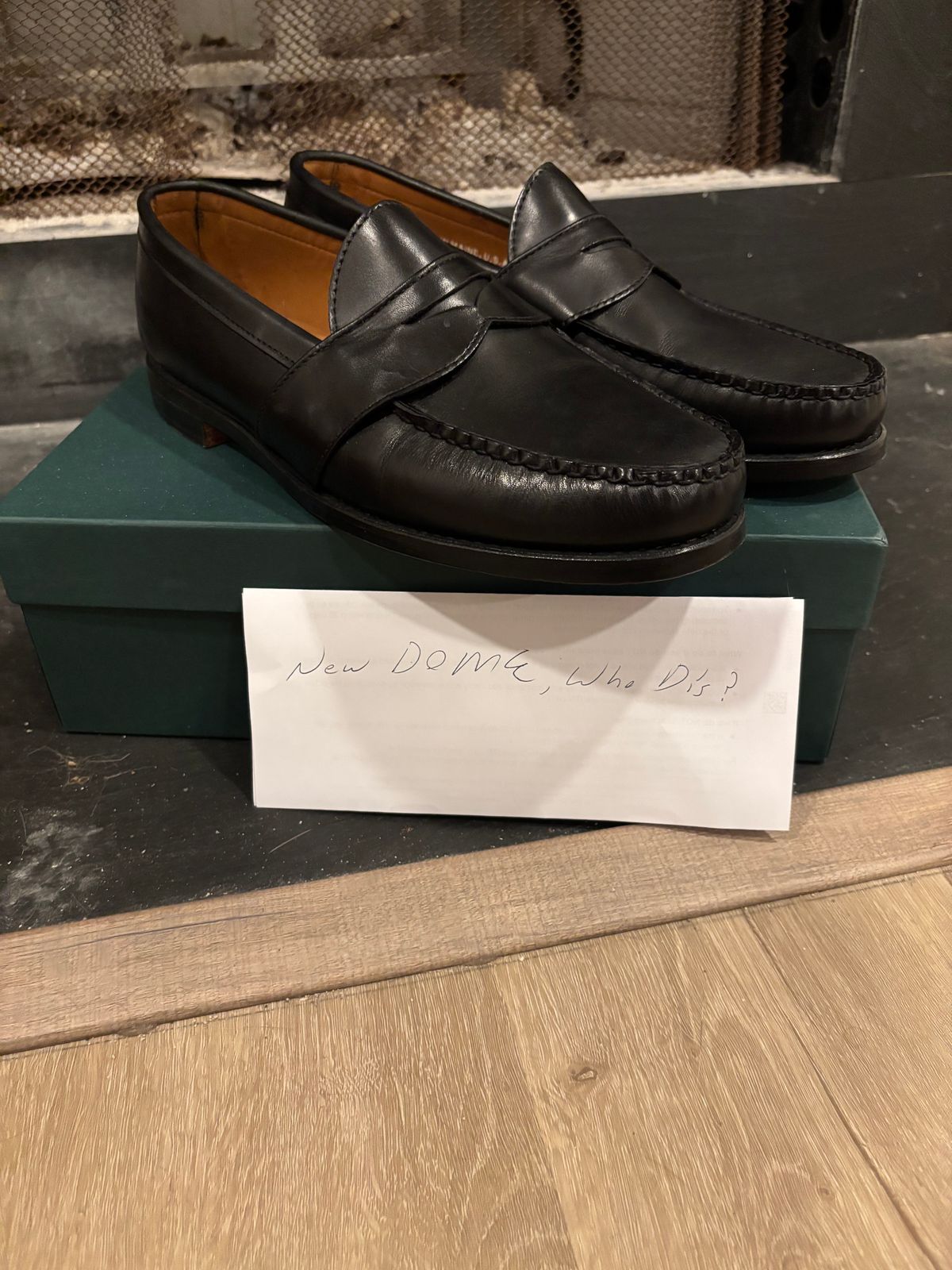 Photo by nickhwils on October 1, 2025 of the Rancourt & Co. Weltline Penny Loafer in Black Calfskin.