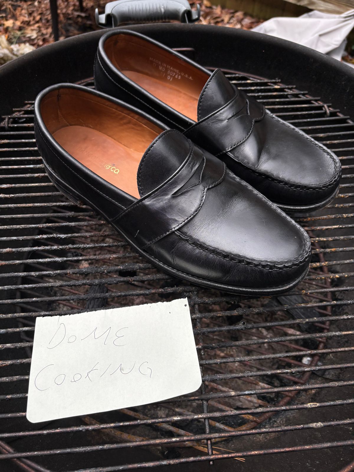 Photo by nickhwils on November 2, 2025 of the Rancourt & Co. Weltline Penny Loafer in Black Calfskin.