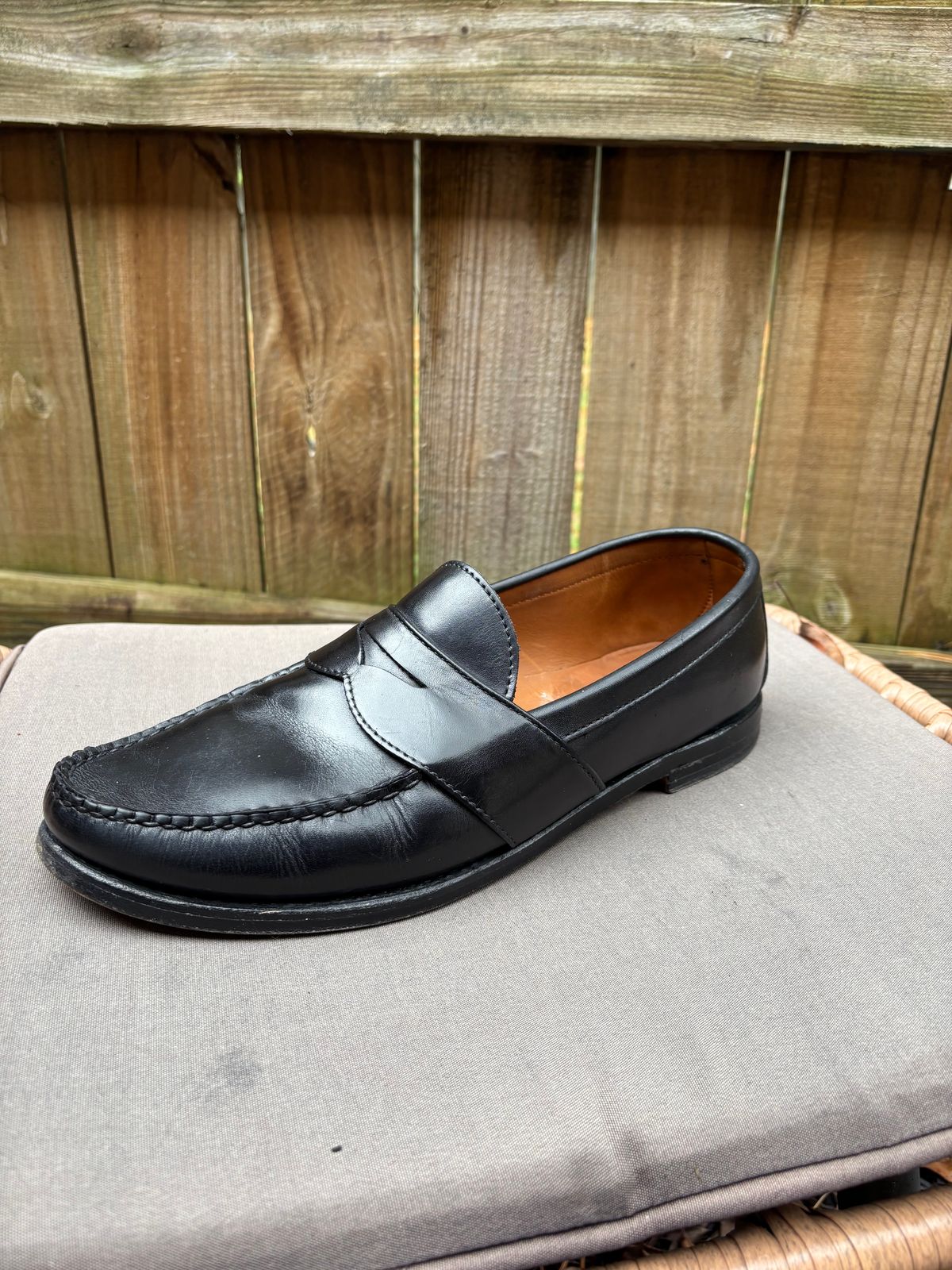 Photo by nickhwils on November 2, 2025 of the Rancourt & Co. Weltline Penny Loafer in Black Calfskin.