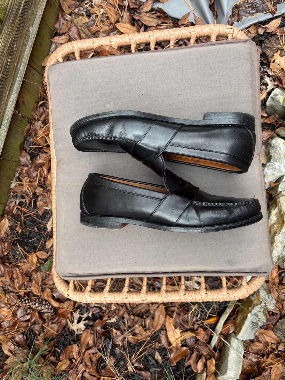 Photo by nickhwils on November 2, 2025 of the Rancourt & Co. Weltline Penny Loafer in Black Calfskin.