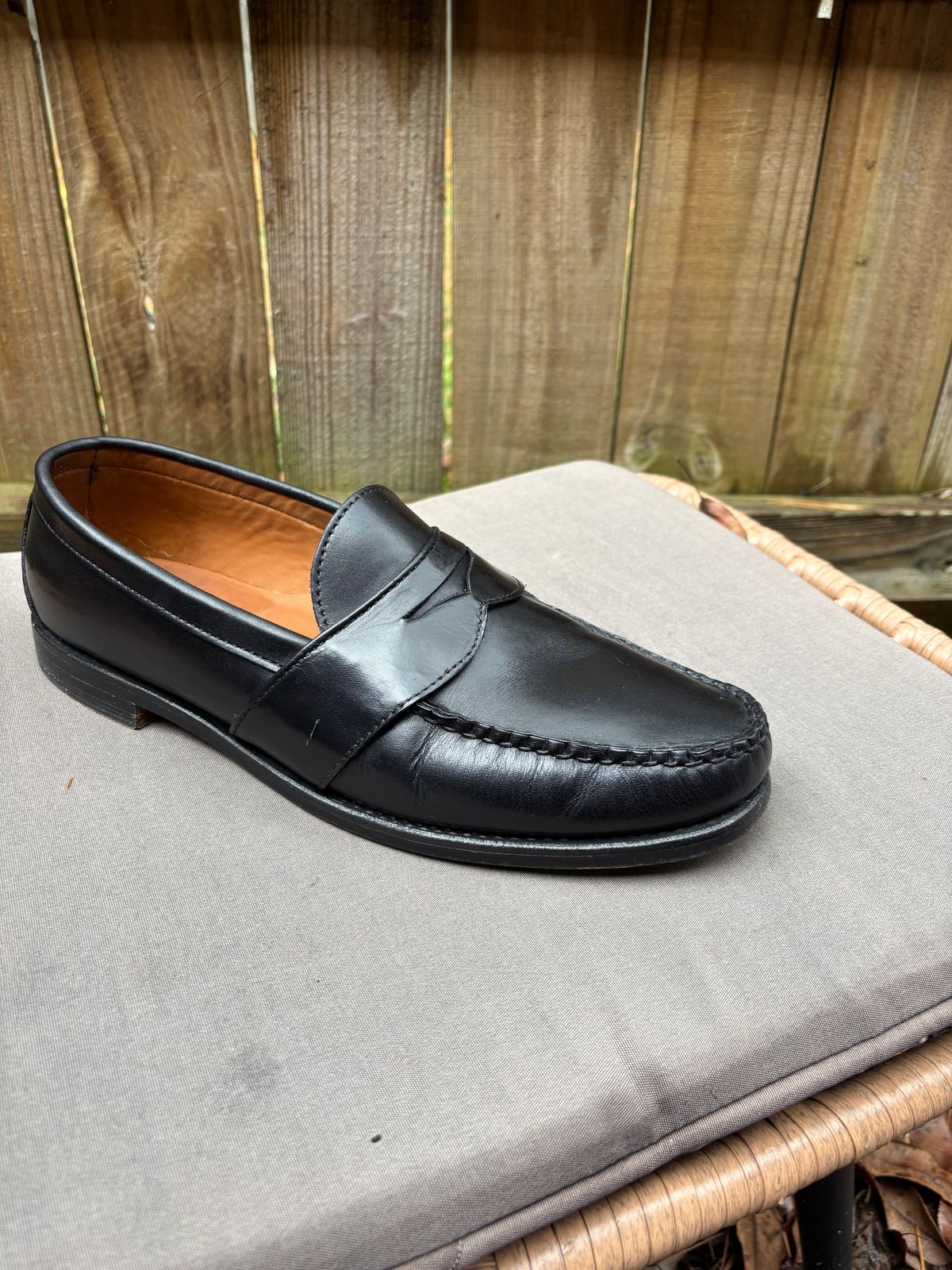 Photo by nickhwils on November 2, 2025 of the Rancourt & Co. Weltline Penny Loafer in Black Calfskin.