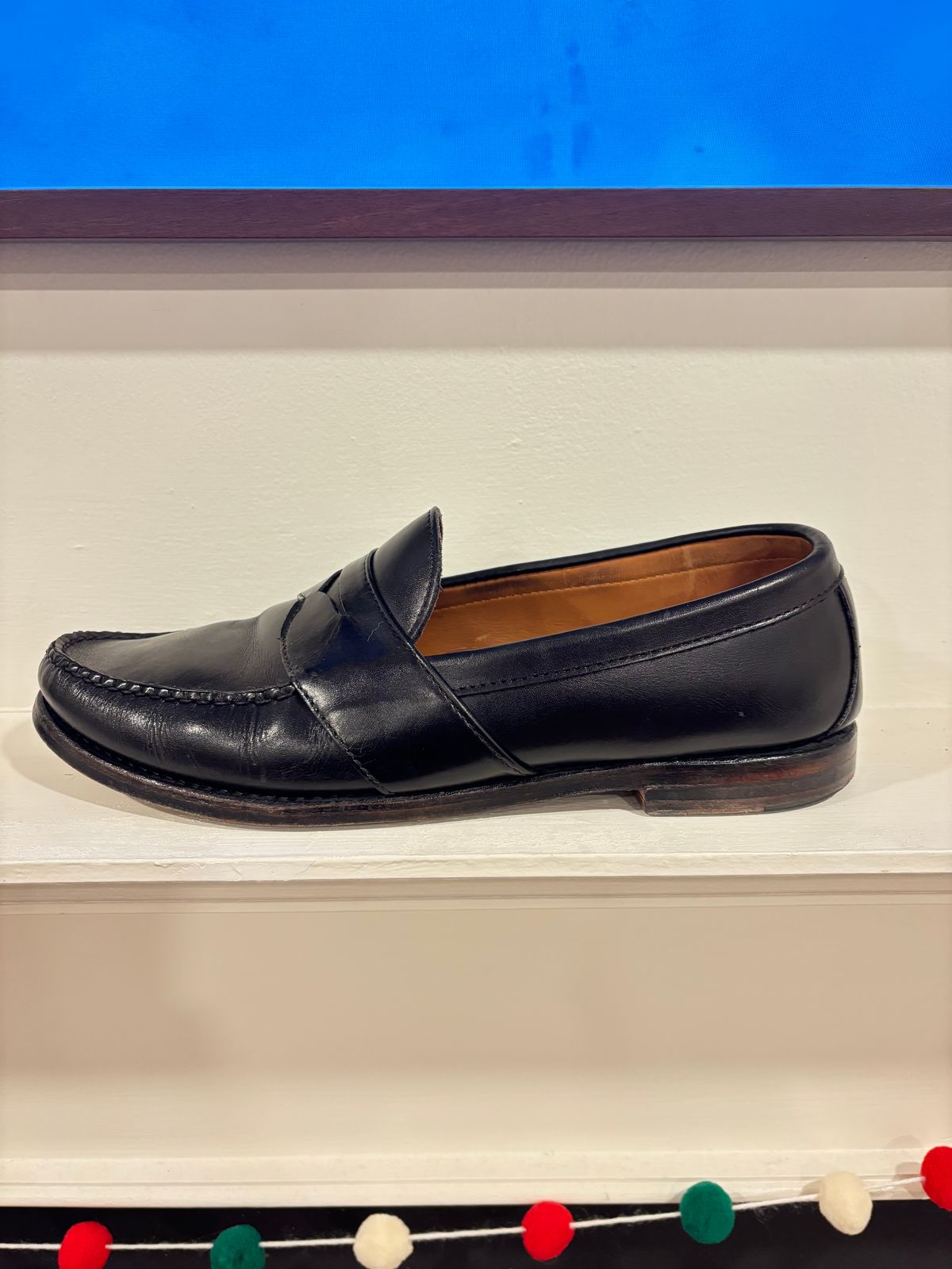 Photo by nickhwils on December 5, 2025 of the Rancourt & Co. Weltline Penny Loafer in Black Calfskin.