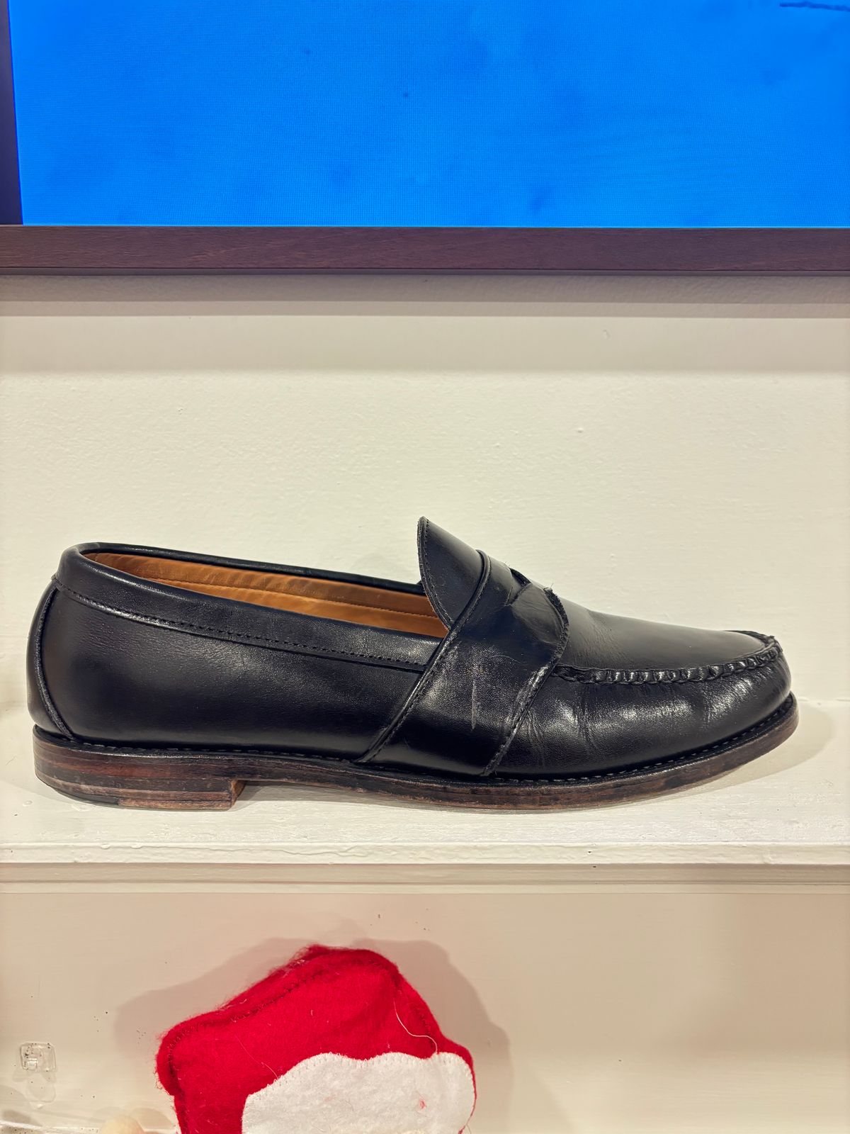 Photo by nickhwils on December 5, 2025 of the Rancourt & Co. Weltline Penny Loafer in Black Calfskin.