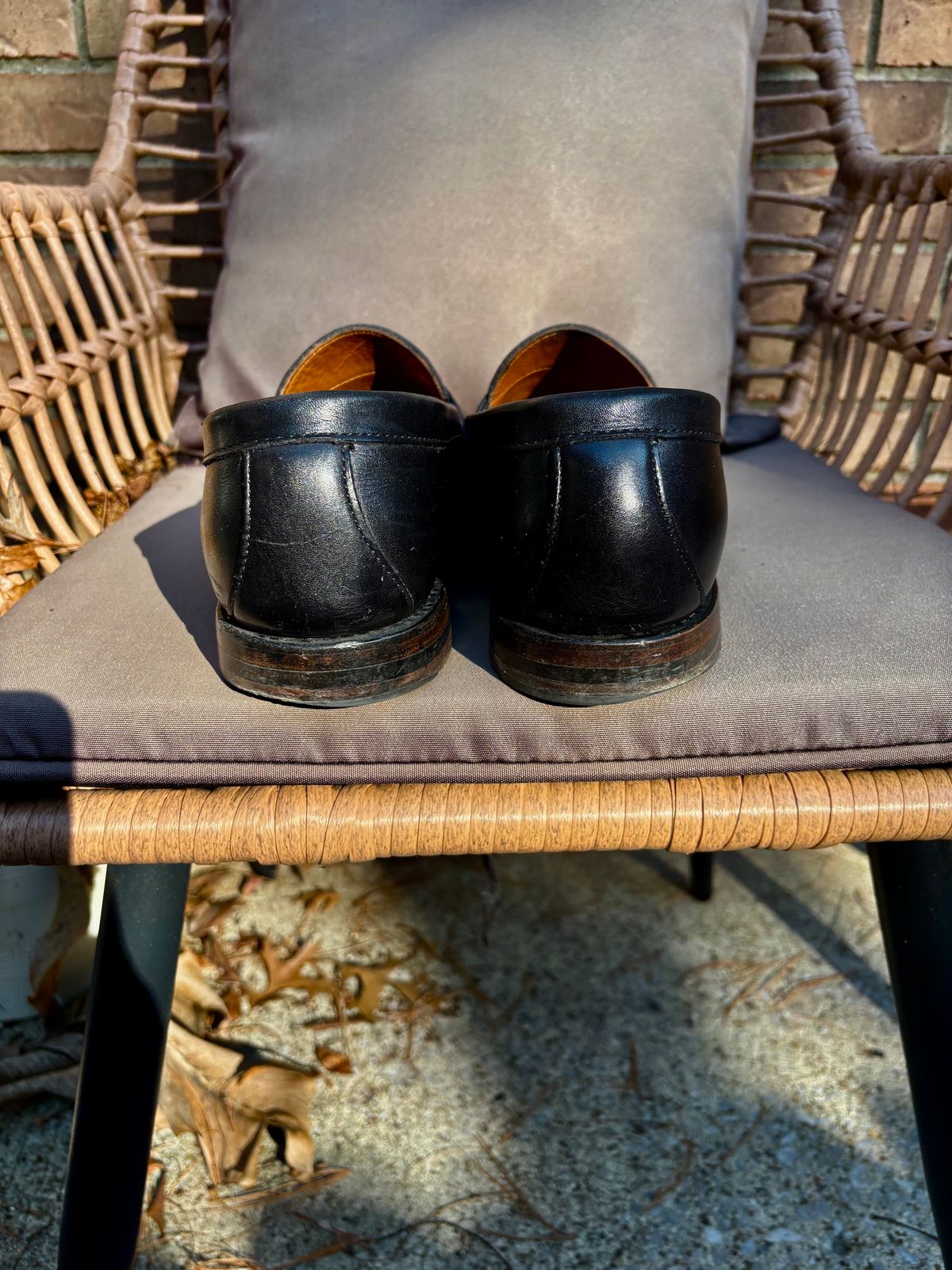 Photo by nickhwils on January 5, 2026 of the Rancourt & Co. Weltline Penny Loafer in Black Calfskin.