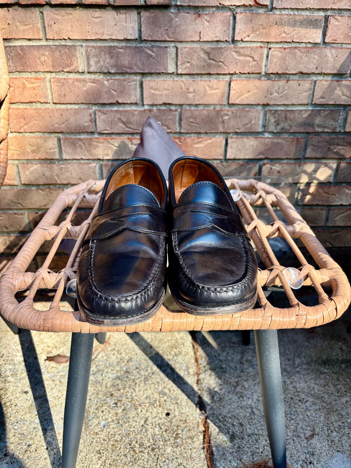 Photo by nickhwils on February 2, 2026 of the Rancourt & Co. Weltline Penny Loafer in Black Calfskin.