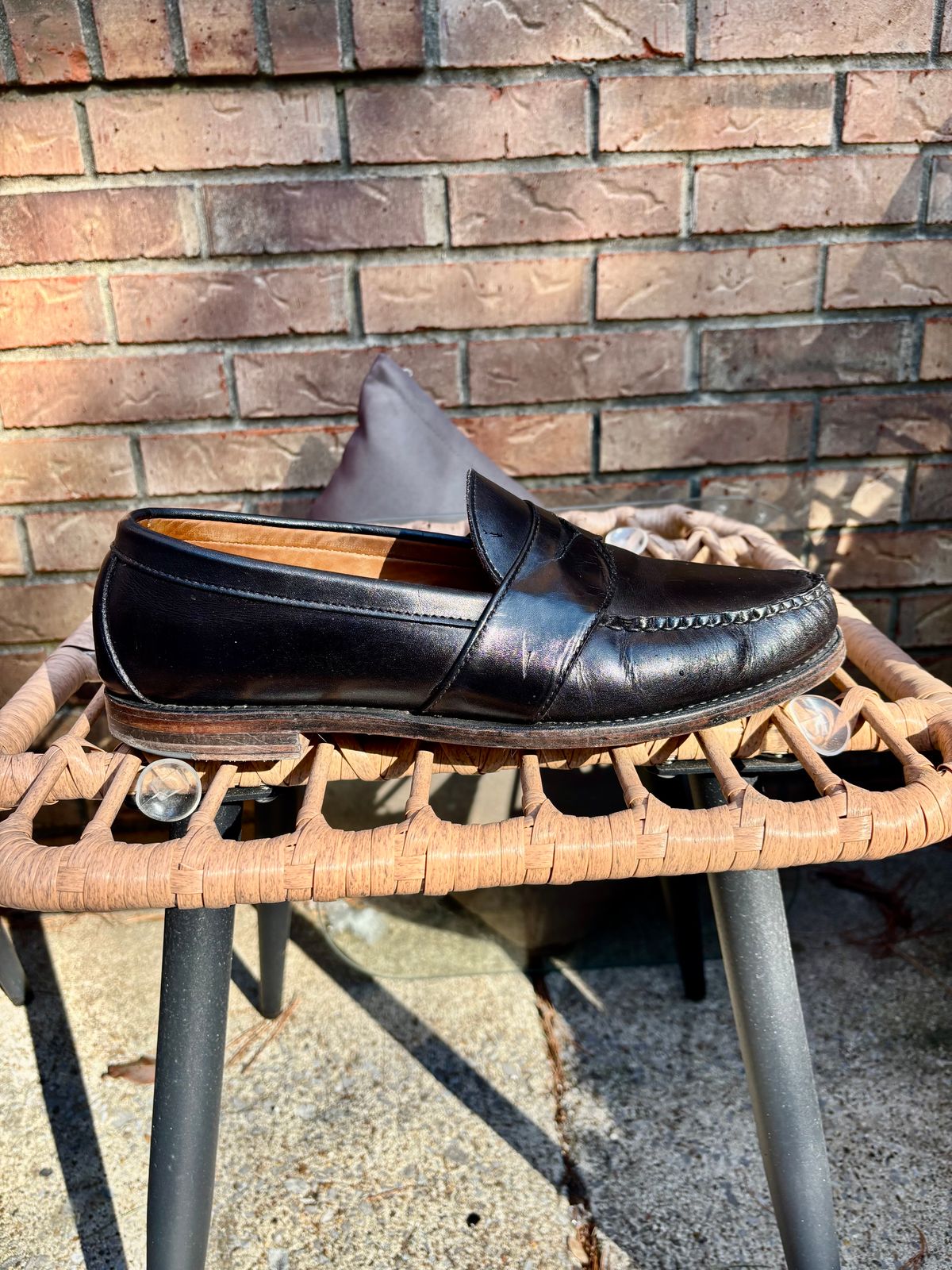 Photo by nickhwils on February 2, 2026 of the Rancourt & Co. Weltline Penny Loafer in Black Calfskin.