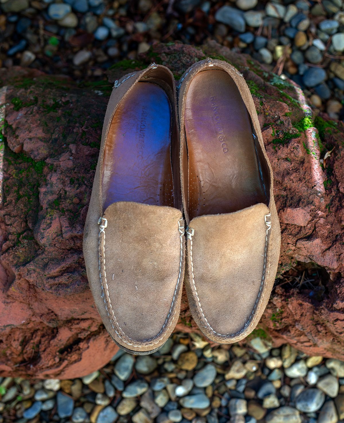 Photo by Frontinstein on December 1, 2023 of the Rancourt & Co. Bristol Venetian in Horween Marine Field Roughout.