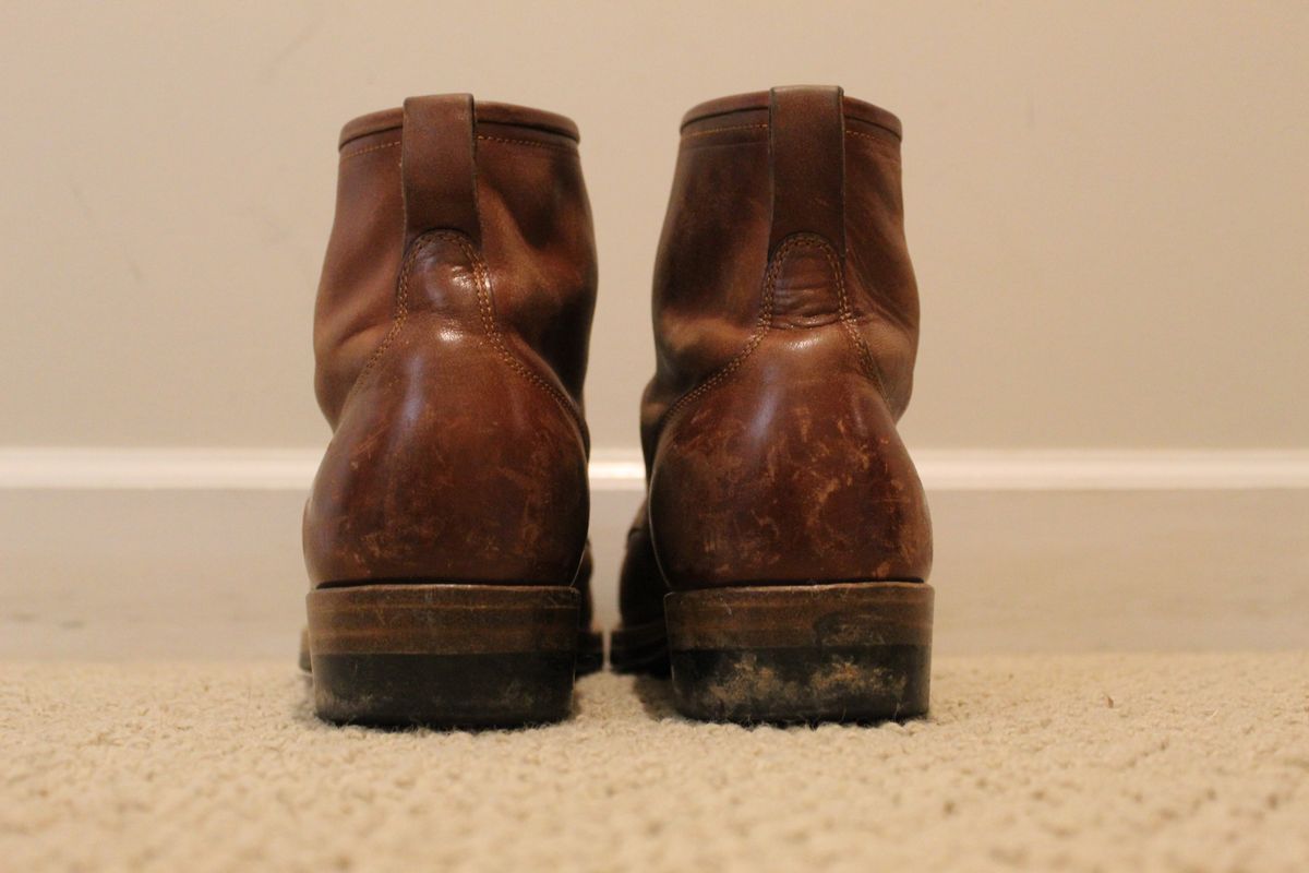 Photo by bars_grover23 on April 6, 2025 of the Iron Boots The Chosen One in Maryam Toscanello TPR Horsebutt.