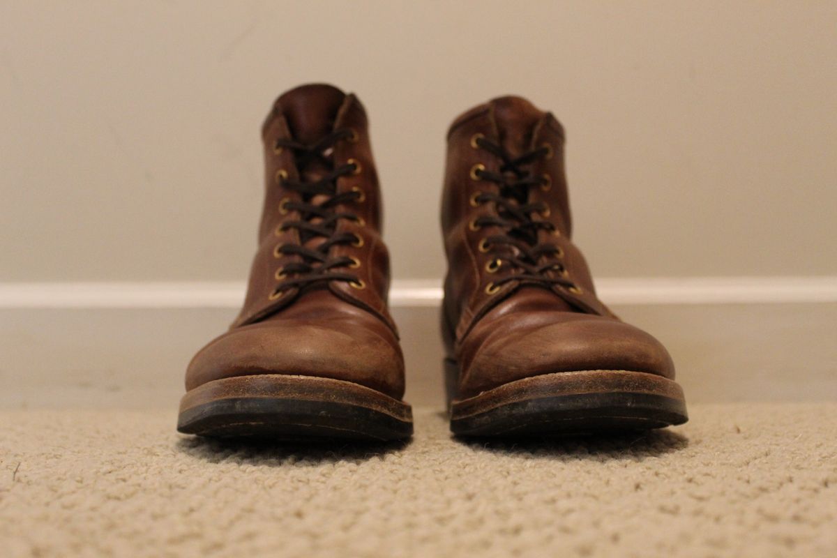 Photo by bars_grover23 on April 6, 2025 of the Iron Boots The Chosen One in Maryam Toscanello TPR Horsebutt.