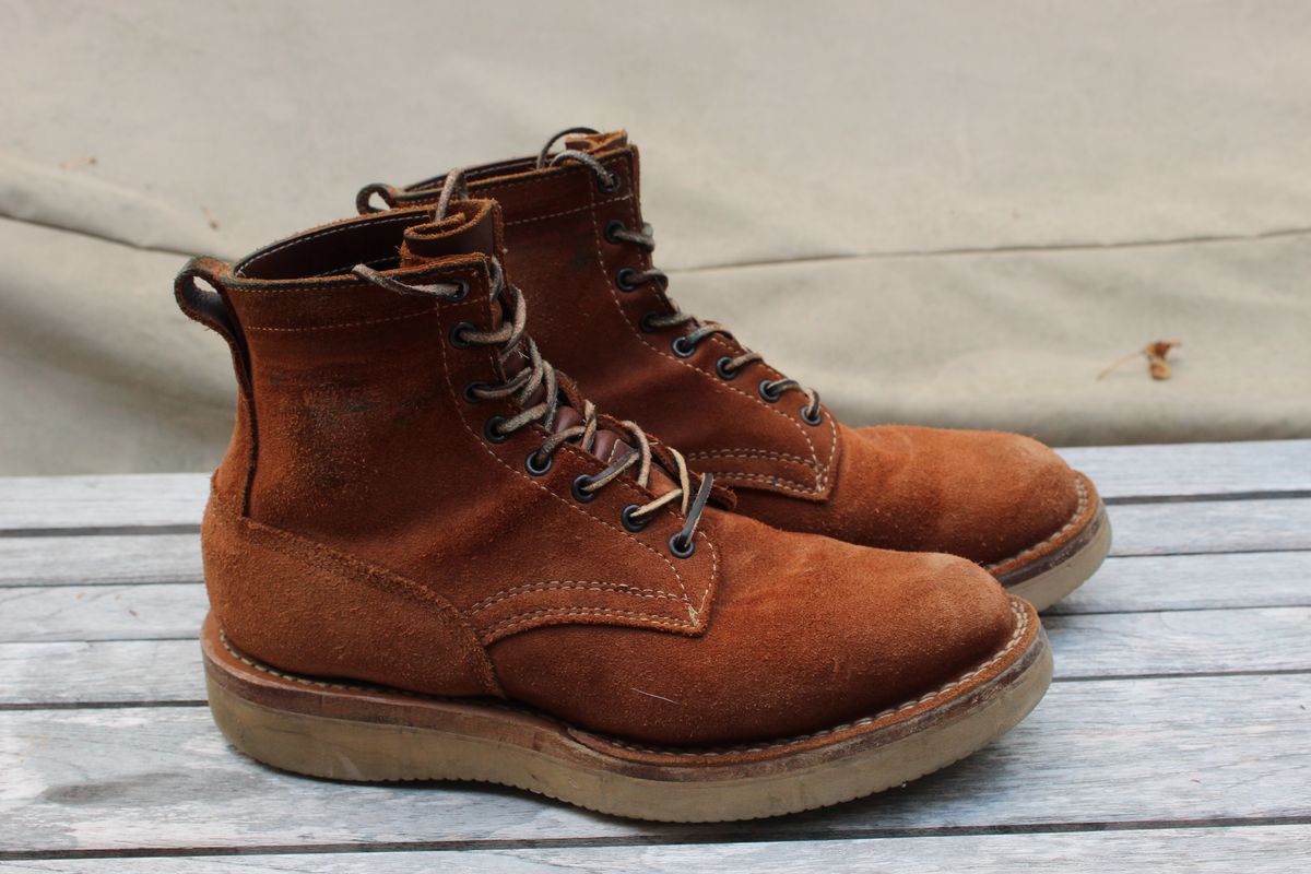 Photo by bars_grover23 on October 2, 2025 of the White's C350-CS in Seidel Red Dog Oil Tan Roughout.