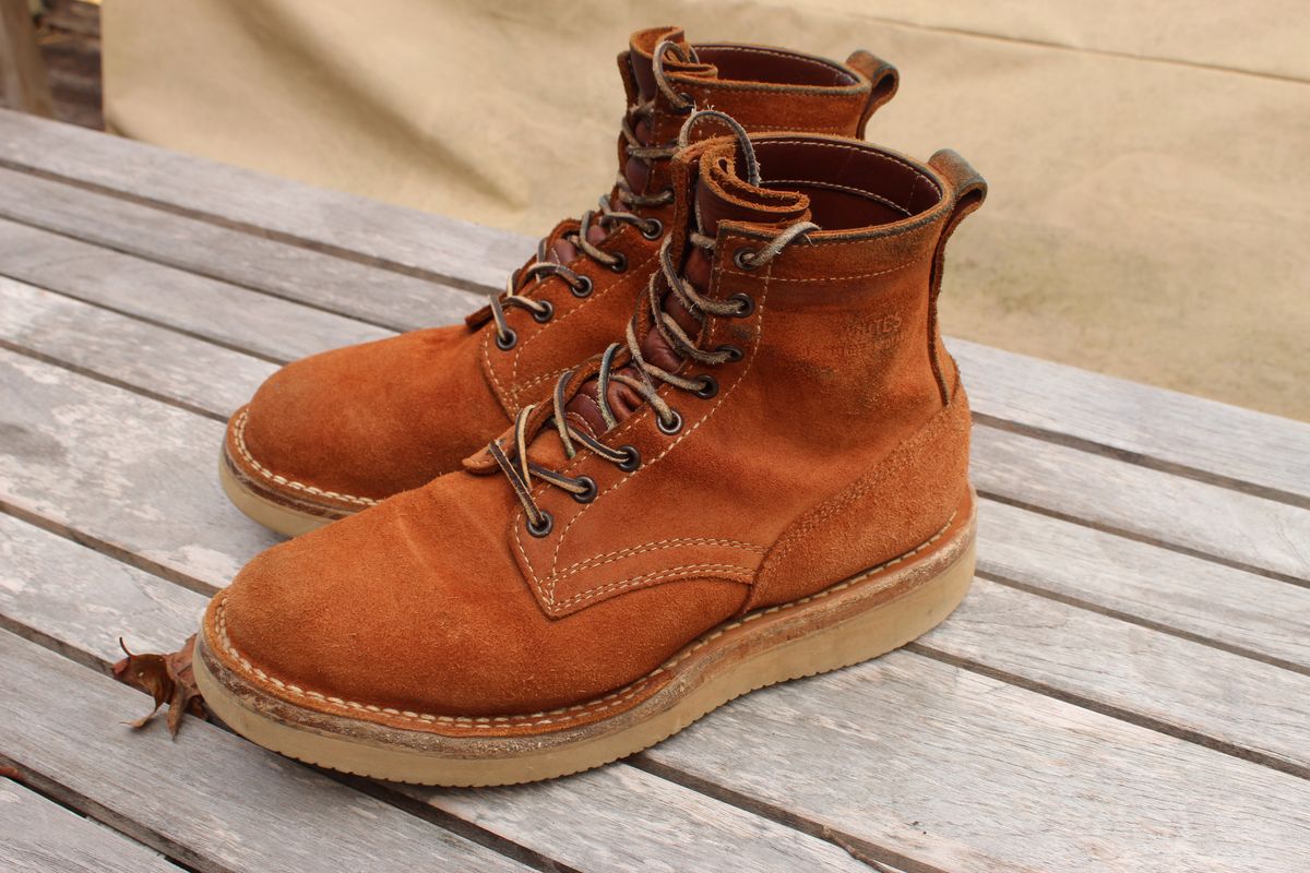 Photo by bars_grover23 on November 2, 2025 of the White's C350-CS in Seidel Red Dog Oil Tan Roughout.