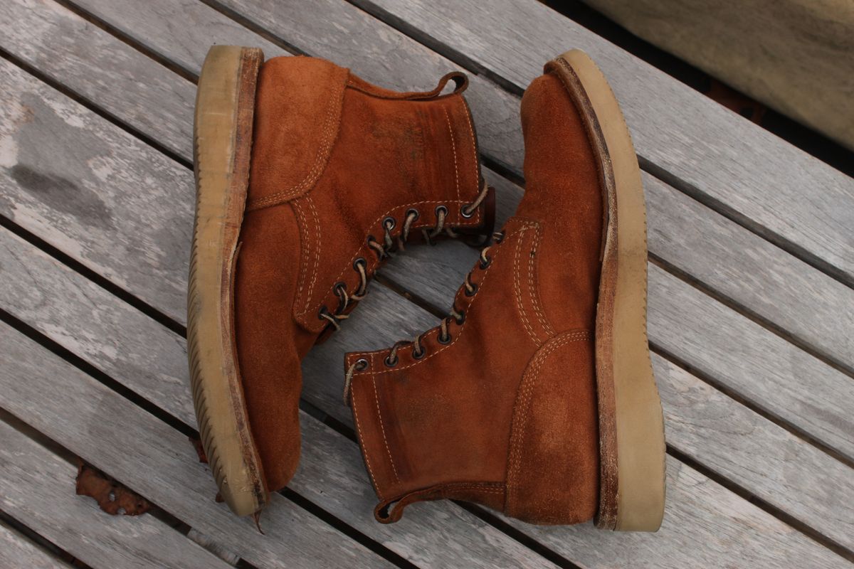 Photo by bars_grover23 on November 2, 2025 of the White's C350-CS in Seidel Red Dog Oil Tan Roughout.