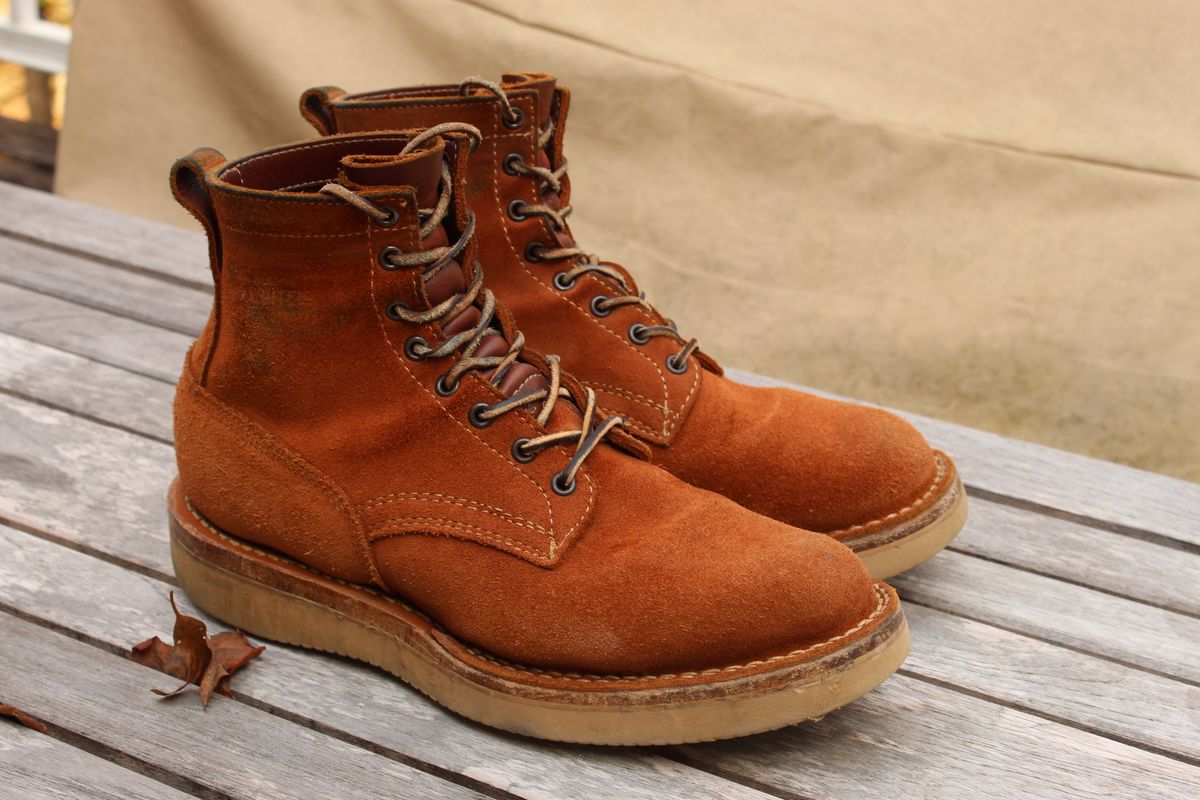 Photo by bars_grover23 on November 2, 2025 of the White's C350-CS in Seidel Red Dog Oil Tan Roughout.