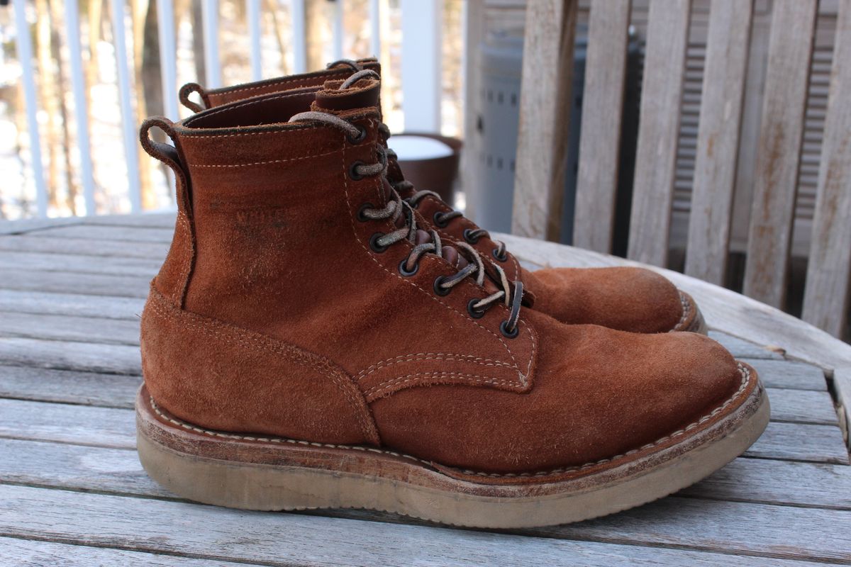 Photo by bars_grover23 on February 5, 2026 of the White's C350-CS in Seidel Red Dog Oil Tan Roughout.