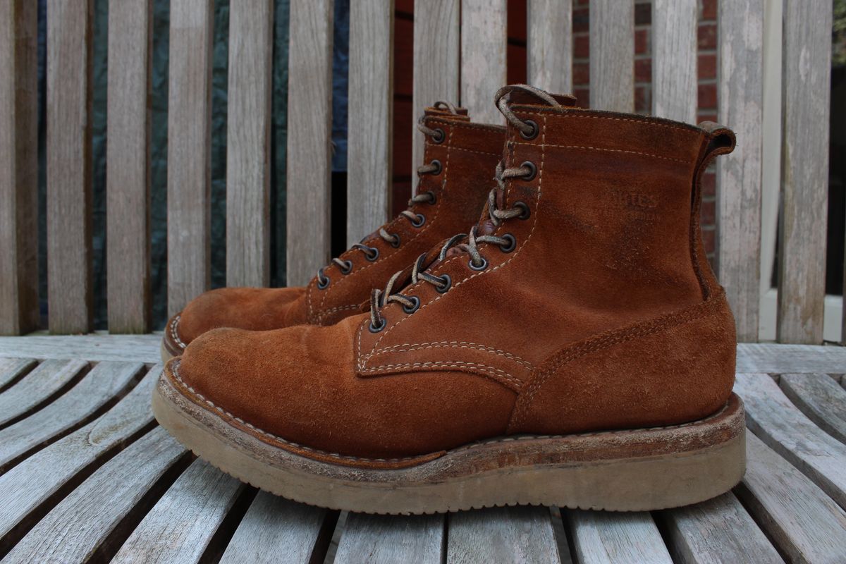 Photo by bars_grover23 on April 4, 2026 of the White's C350-CS in Seidel Red Dog Oil Tan Roughout.