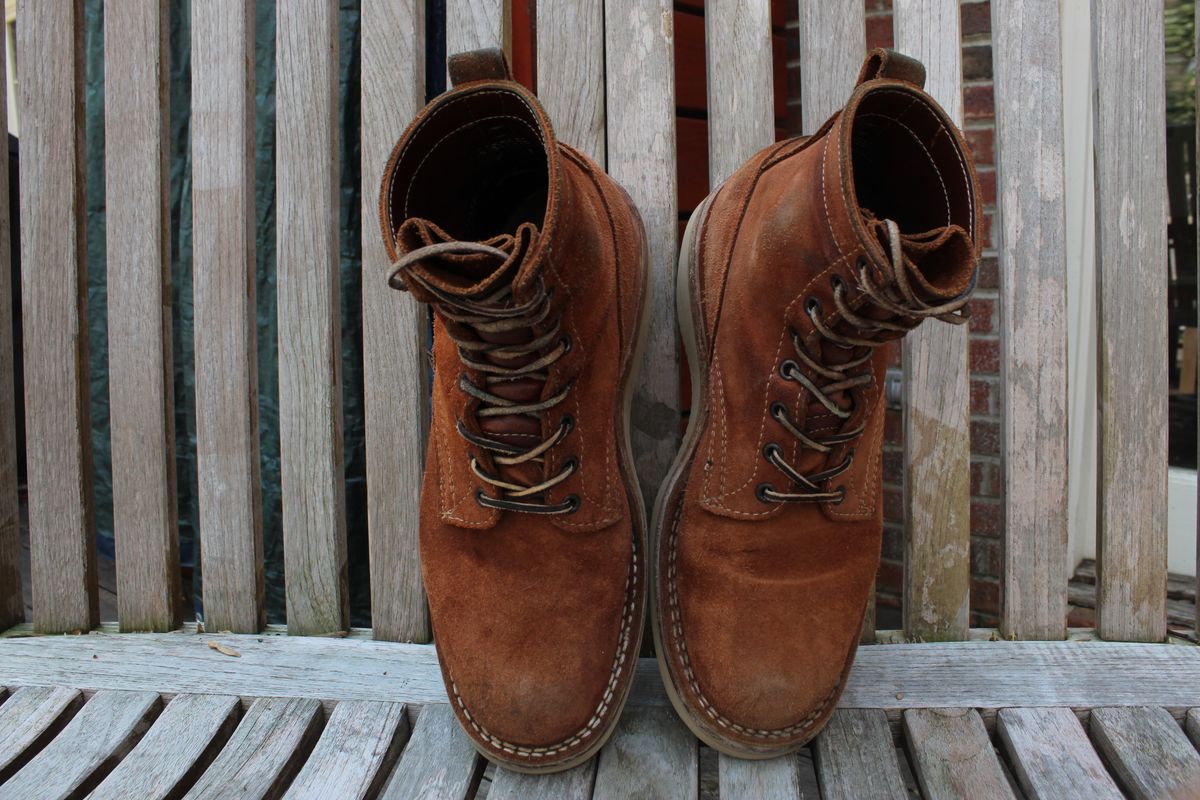 Photo by bars_grover23 on April 4, 2026 of the White's C350-CS in Seidel Red Dog Oil Tan Roughout.