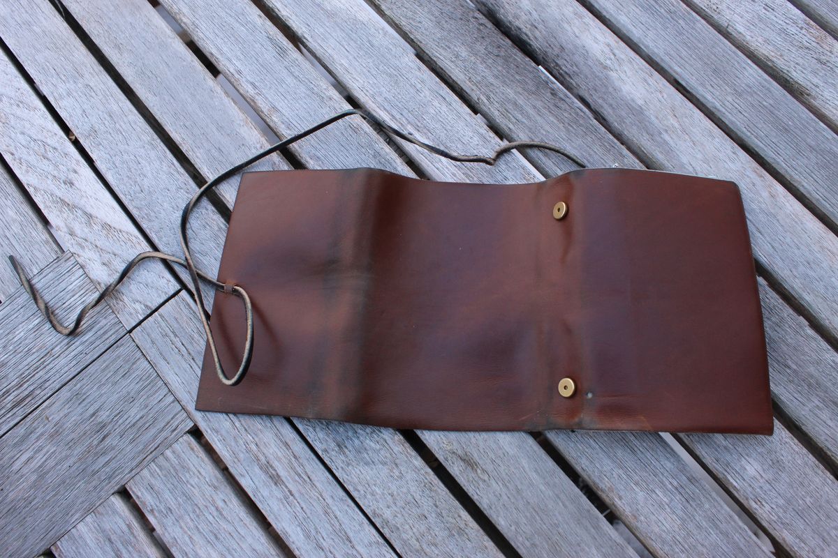 Photo by bars_grover23 on February 5, 2026 of the Self-Made Daily Driver Journal in Seidel Natural Double Shot & Horween Orange Predator.