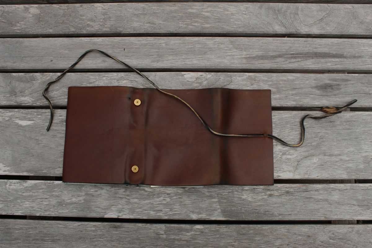 Photo by bars_grover23 on March 5, 2026 of the Self-Made Daily Driver Journal in Seidel Natural Double Shot & Horween Orange Predator.