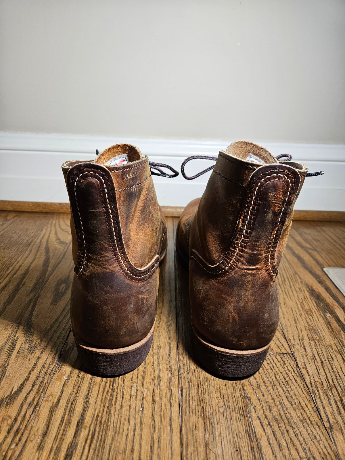 Photo by bars_grover23 on February 6, 2024 of the Red Wing Iron Ranger in S.B. Foot Copper Rough and Tough.