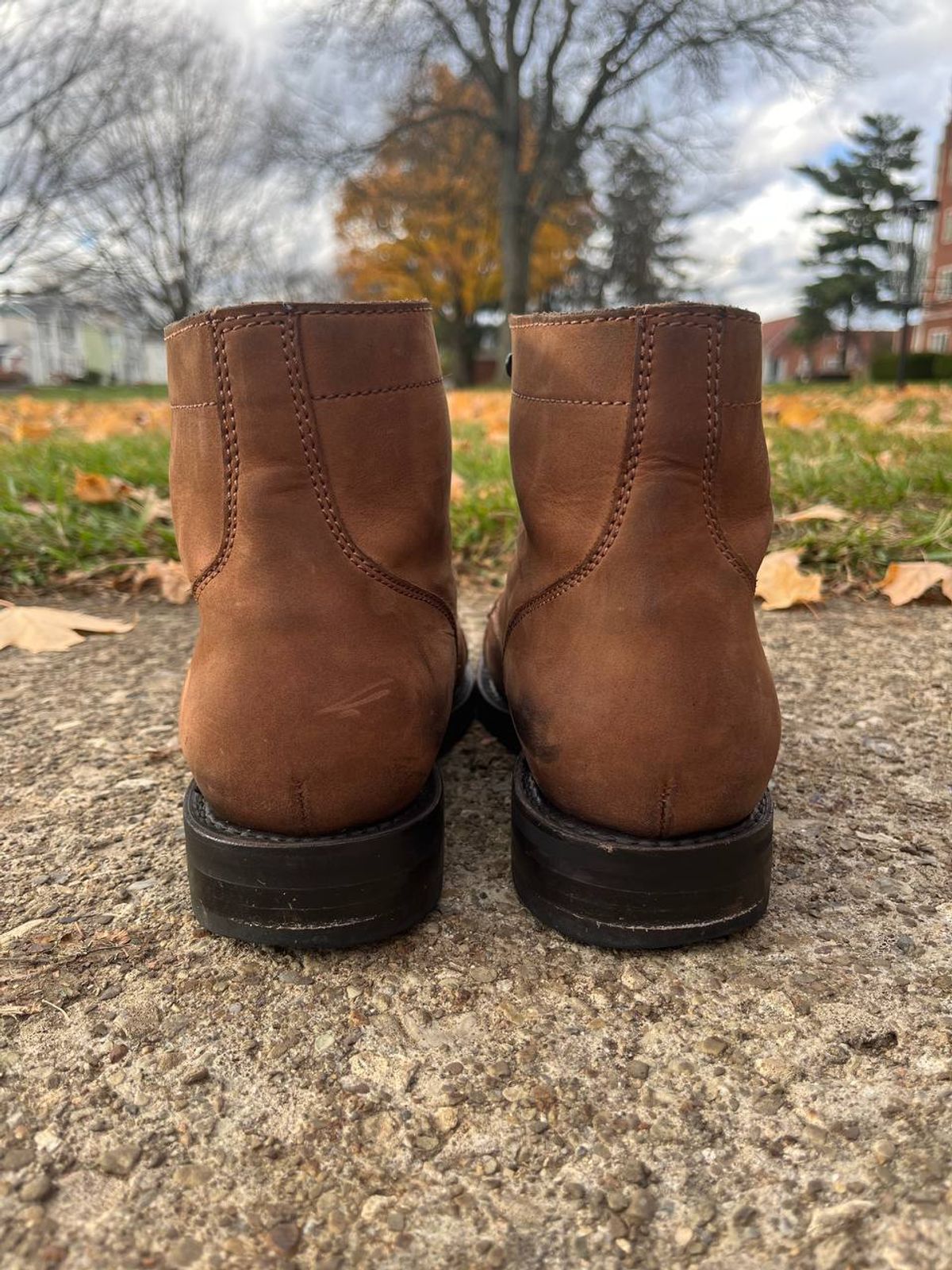 Photo by bars_grover23 on November 5, 2022 of the Thursday Captain in Terracotta Full Grain.