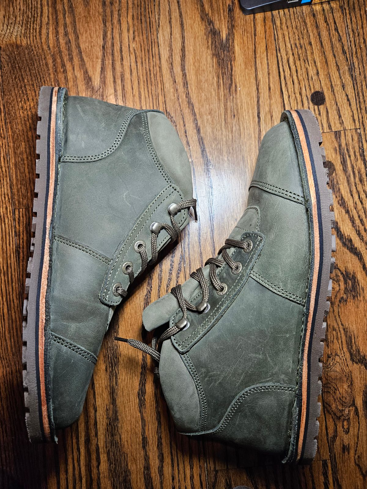 Photo by bars_grover23 on February 23, 2024 of the Jim Green African Ranger Barefoot Boot in Houston Green.