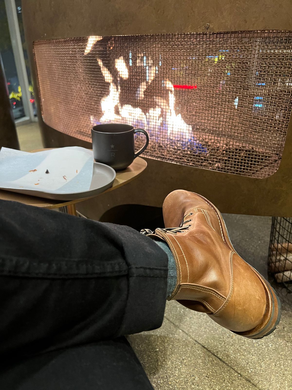 Photo by dandandan on October 17, 2025 of the Truman Plain Toe Boot in Sesame Doubleshot.