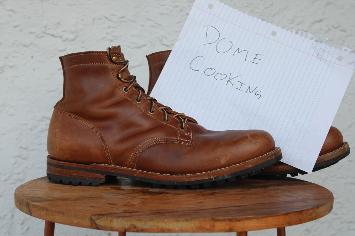 Photo by dandandan on November 2, 2025 of the Truman Plain Toe Boot in Sesame Doubleshot.