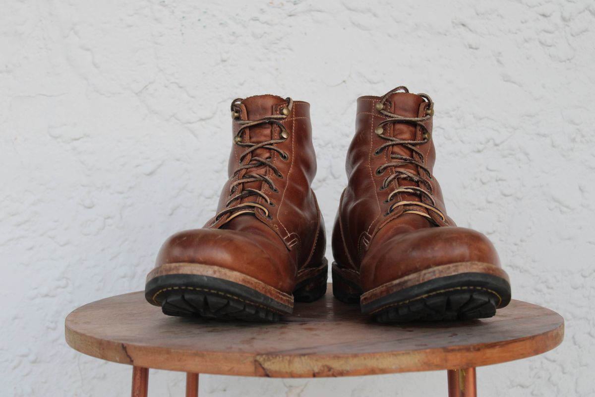 Photo by dandandan on March 1, 2026 of the Truman Plain Toe Boot in Sesame Doubleshot.