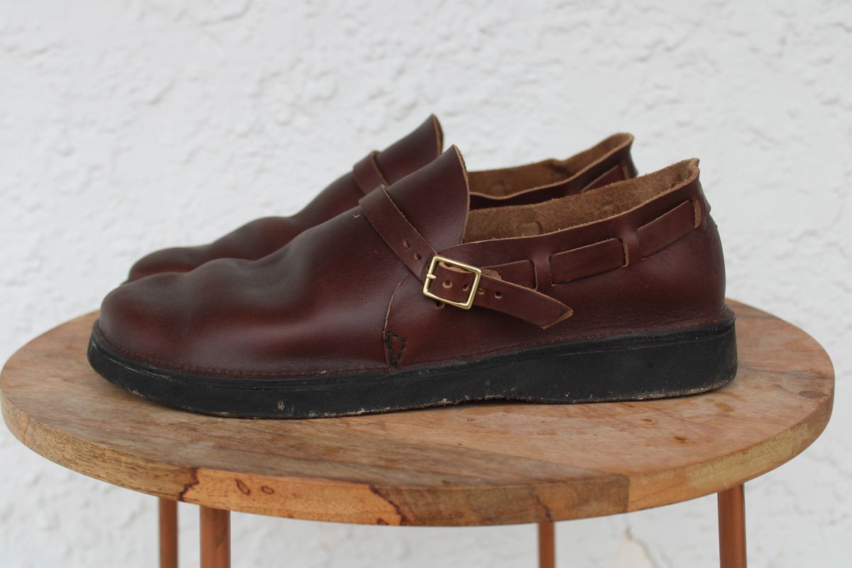 Photo by dandandan on April 5, 2026 of the Aurora Shoe Co. Middle English in Horween Brown Chromexcel.