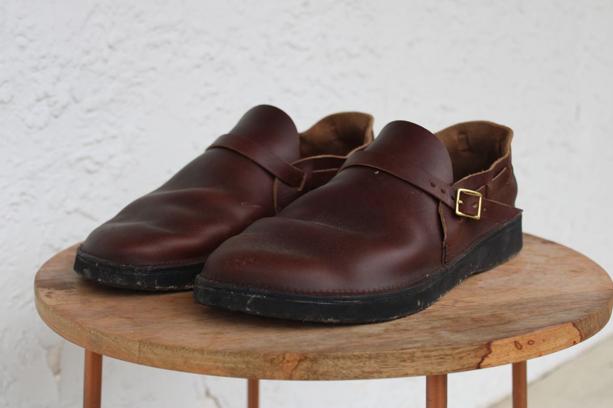 Photo by dandandan on April 5, 2026 of the Aurora Shoe Co. Middle English in Horween Brown Chromexcel.