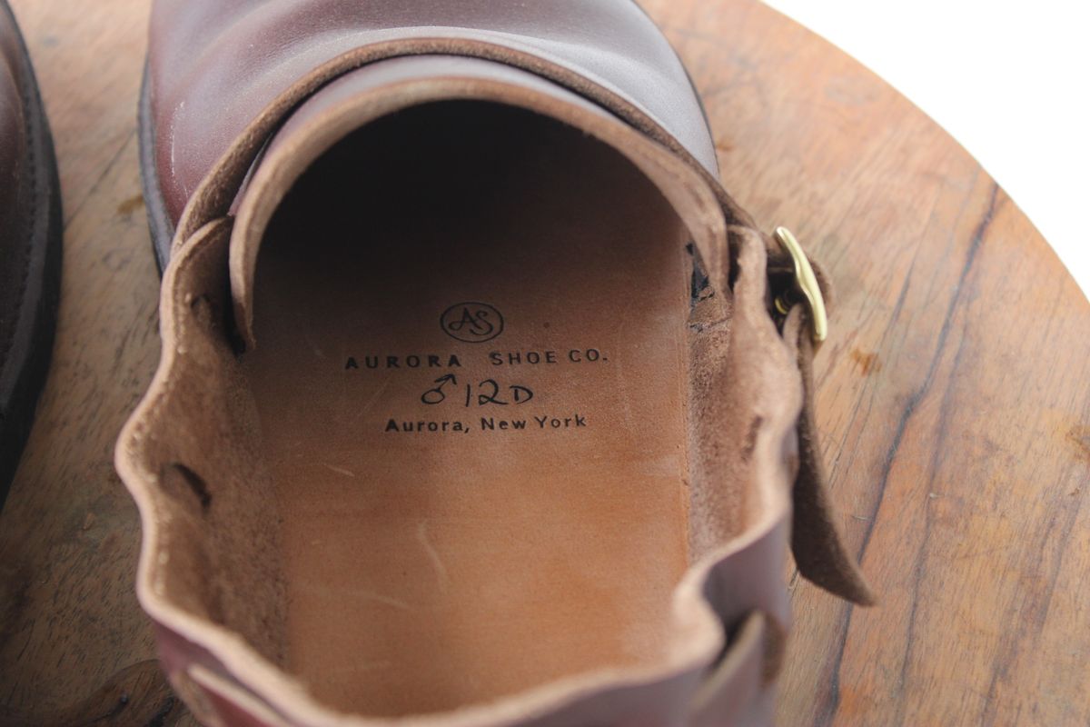 Photo by dandandan on April 5, 2026 of the Aurora Shoe Co. Middle English in Horween Brown Chromexcel.