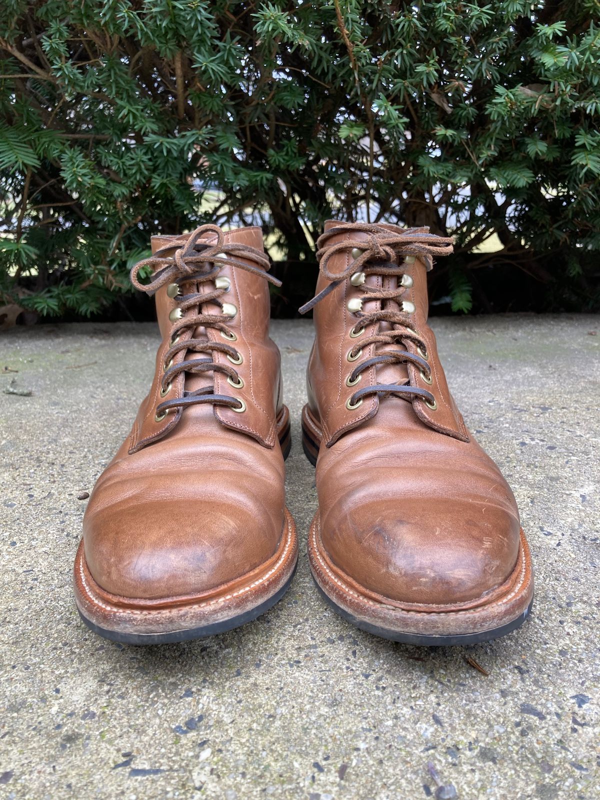 Photo by dandandan on March 4, 2023 of the Grant Stone Diesel Boot in Horween Dune Chromexcel.