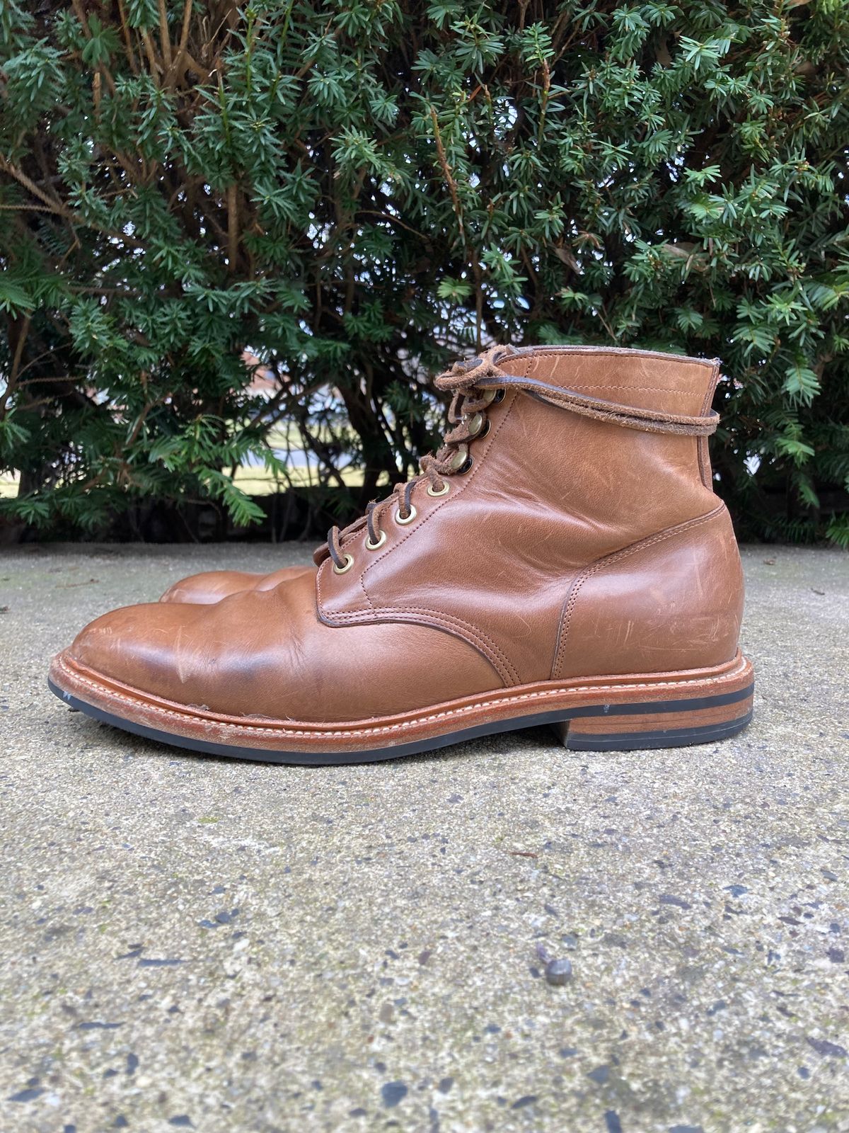 Photo by dandandan on March 4, 2023 of the Grant Stone Diesel Boot in Horween Dune Chromexcel.