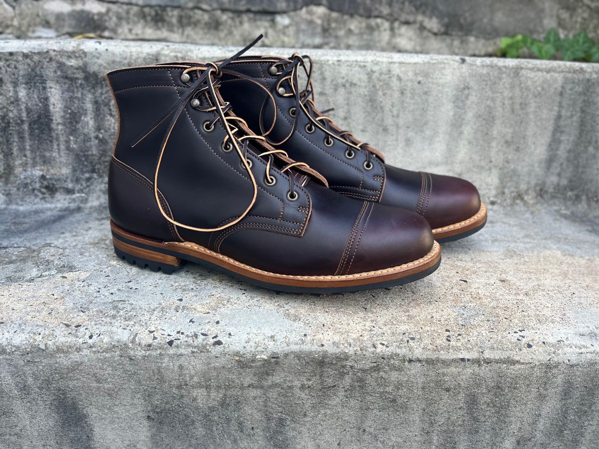 Photo by dandandan on October 1, 2023 of the Truman Service Boot in Seidel Bay Double Shot.