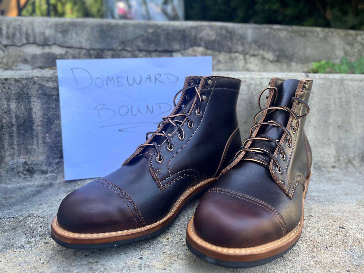 Photo by dandandan on October 1, 2023 of the Truman Service Boot in Seidel Bay Double Shot.